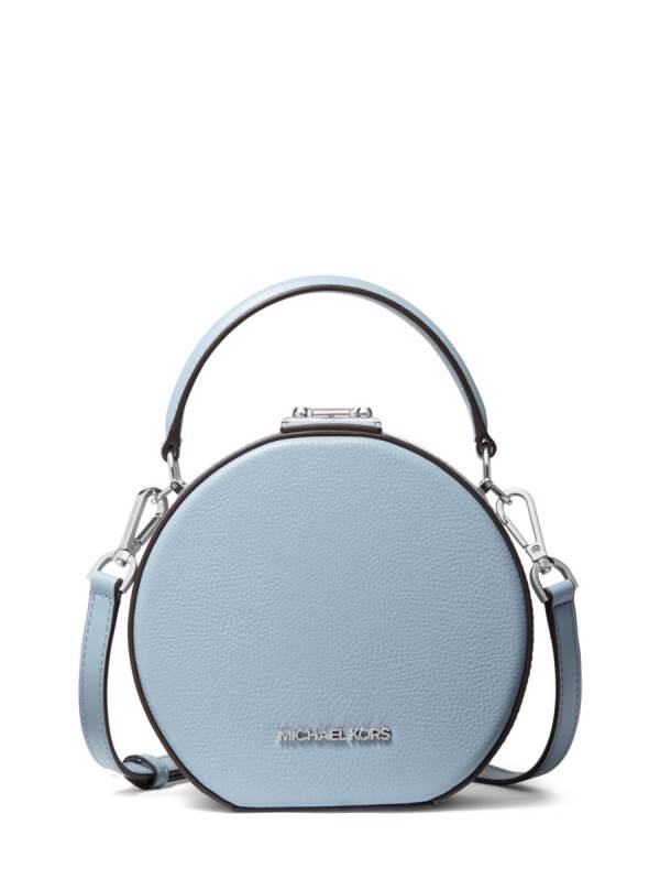 Damske Spojková Taška Michael Kors Serena Small Pebbled Leather Modre - Kabelky Michael Kors Outlet | PHLMV-6732